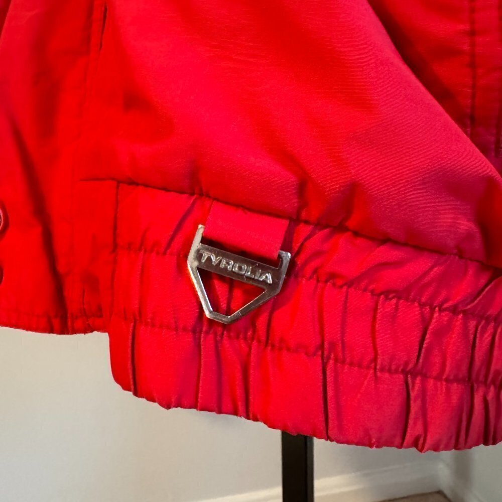 Vintage Tyrolia Bright Red 90's Puffy Ski Jacket - Picture 4 of 12